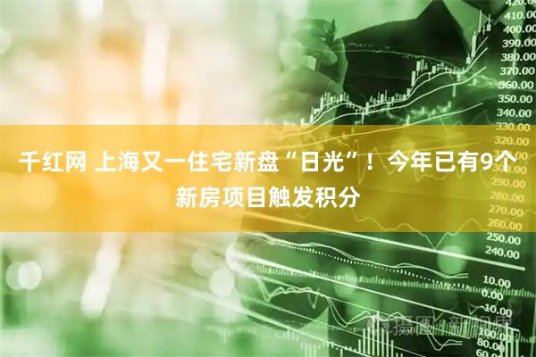 千红网 上海又一住宅新盘“日光”！今年已有9个新房项目触发积分